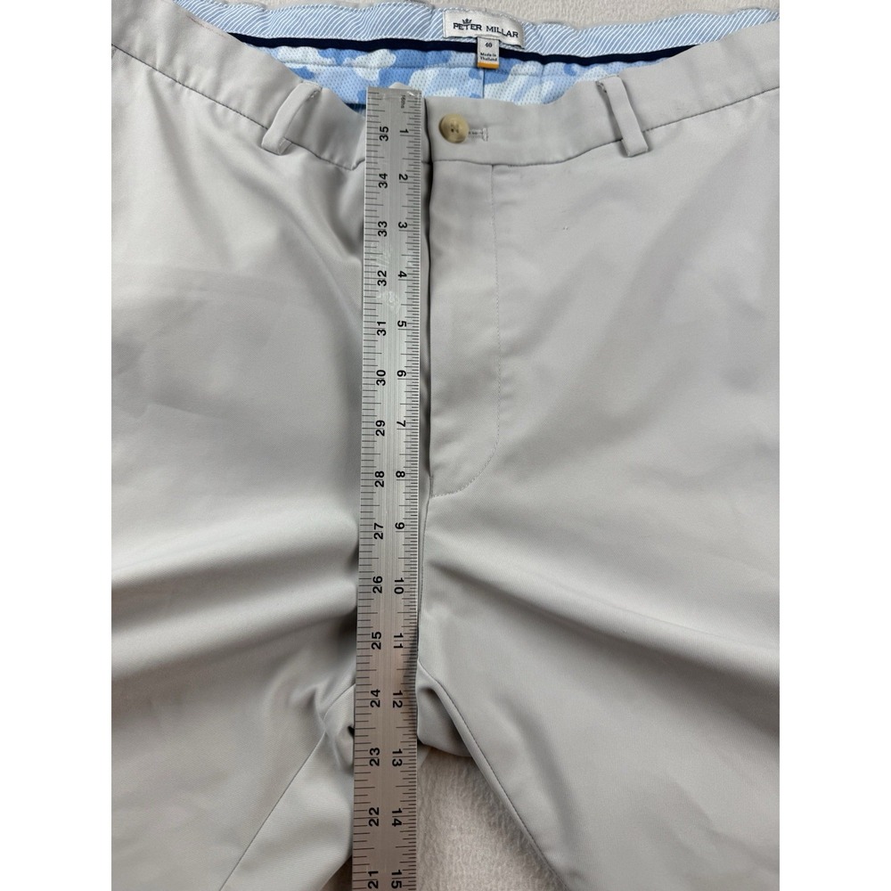 Peter Millar Performance Golf Shorts Mens 40 Gray Casual Summer - Picture 4 of 14